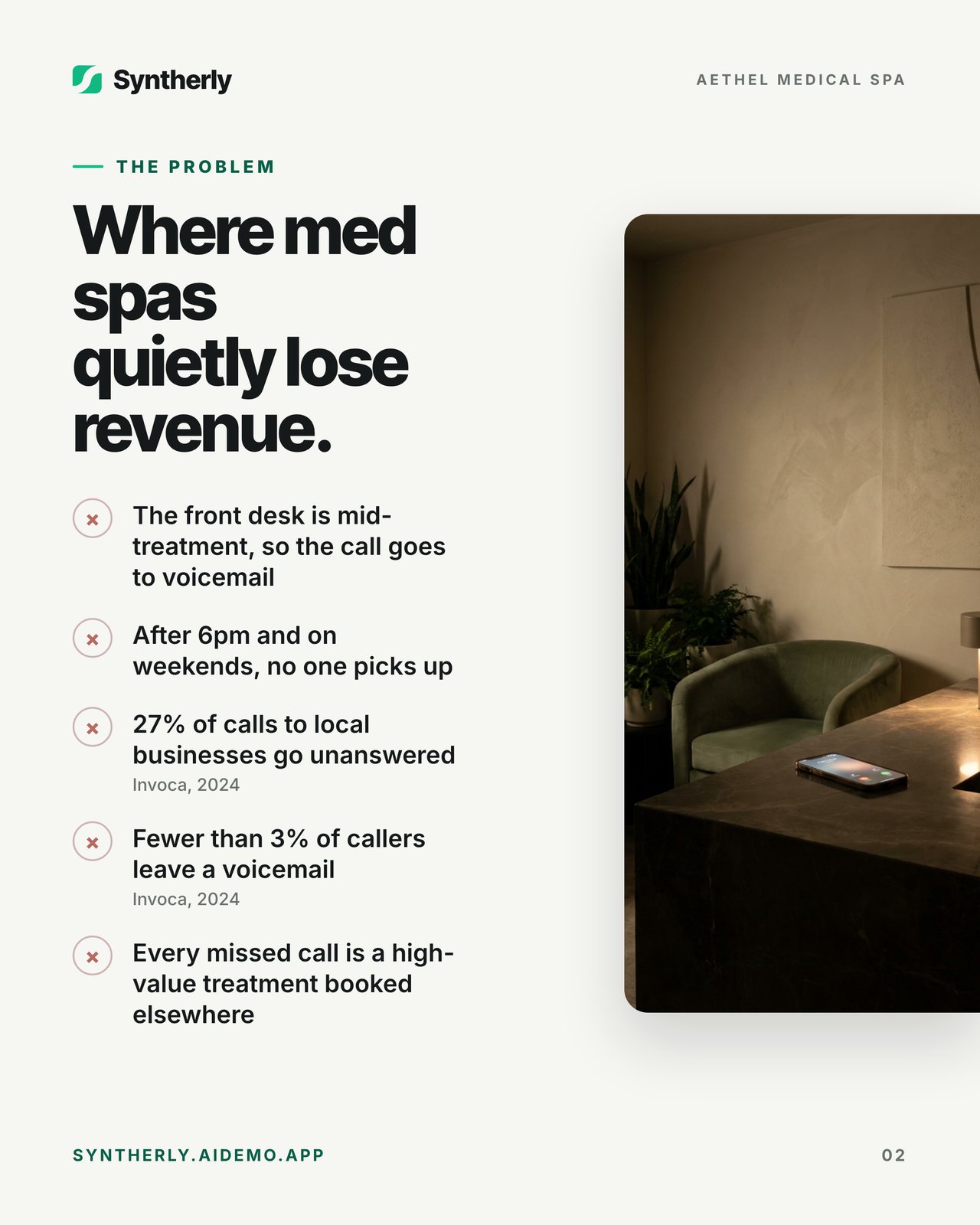 The med spa that never misses a call, page 2 of 7