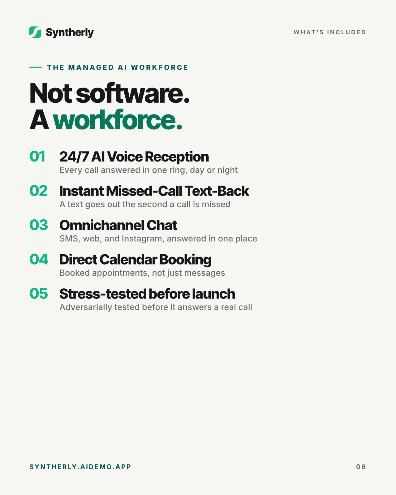 The med spa that never misses a call, page 6 of 7