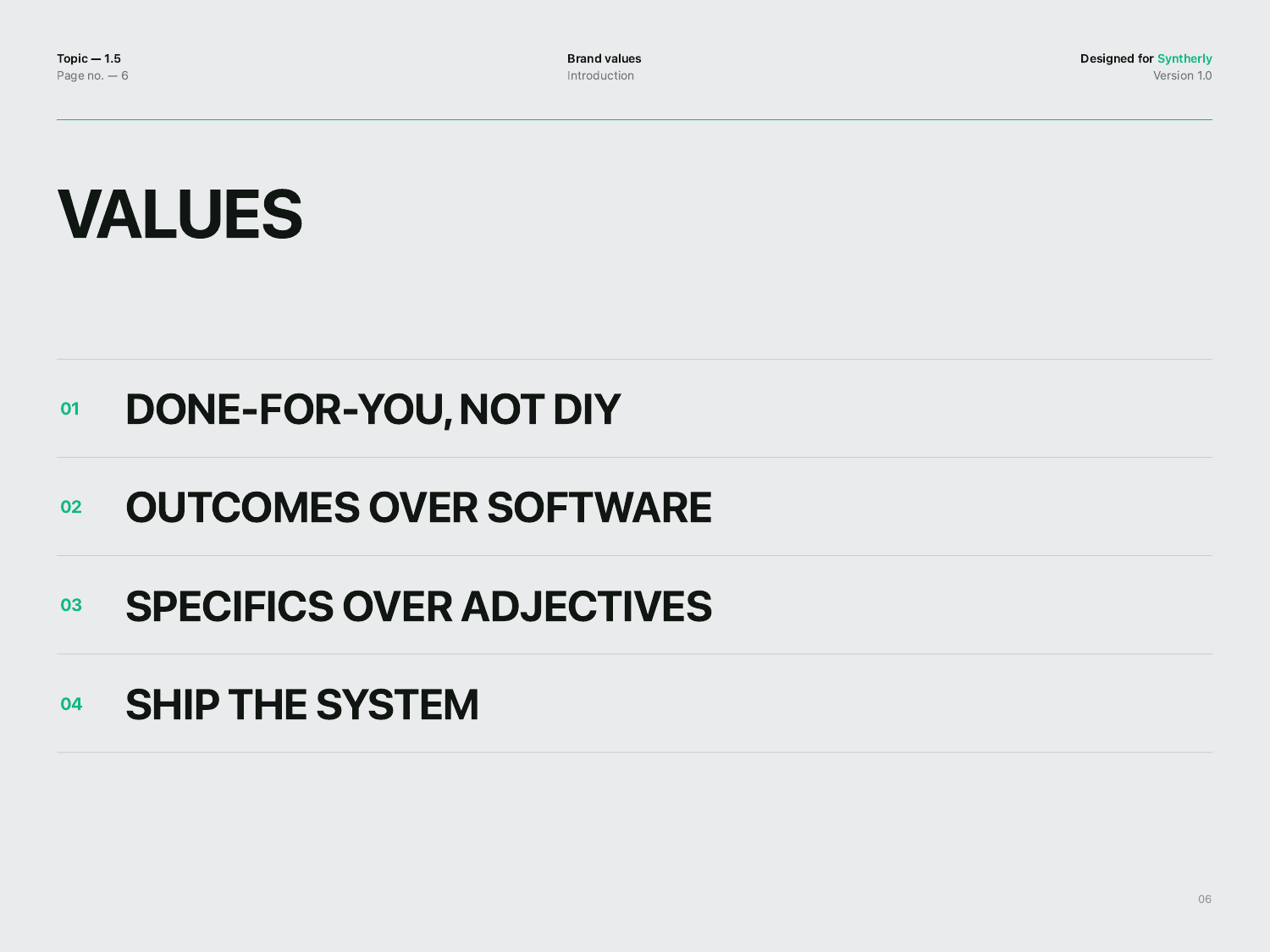 Brand book, page 6 of 21