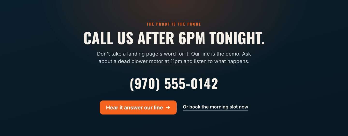 The 7:12 landing page · Drayton Comfort Co., page 4 of 6