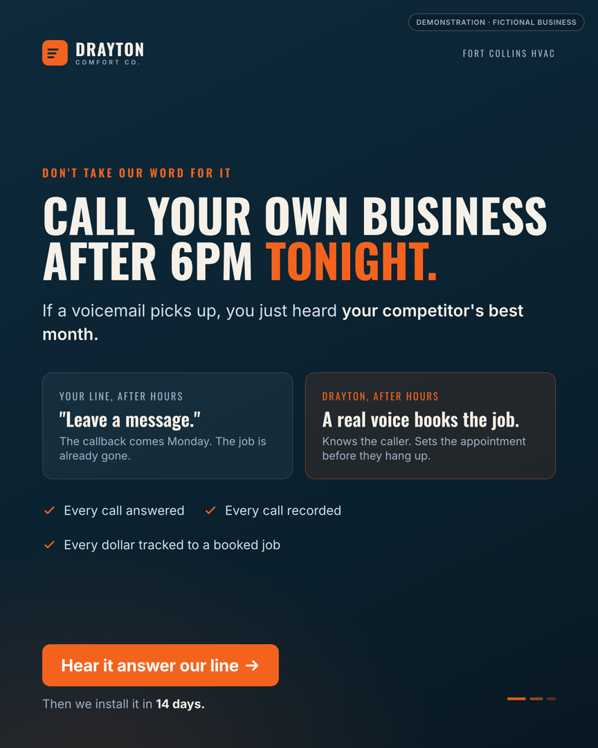 The 7:12 call · HVAC campaign, page 5 of 6