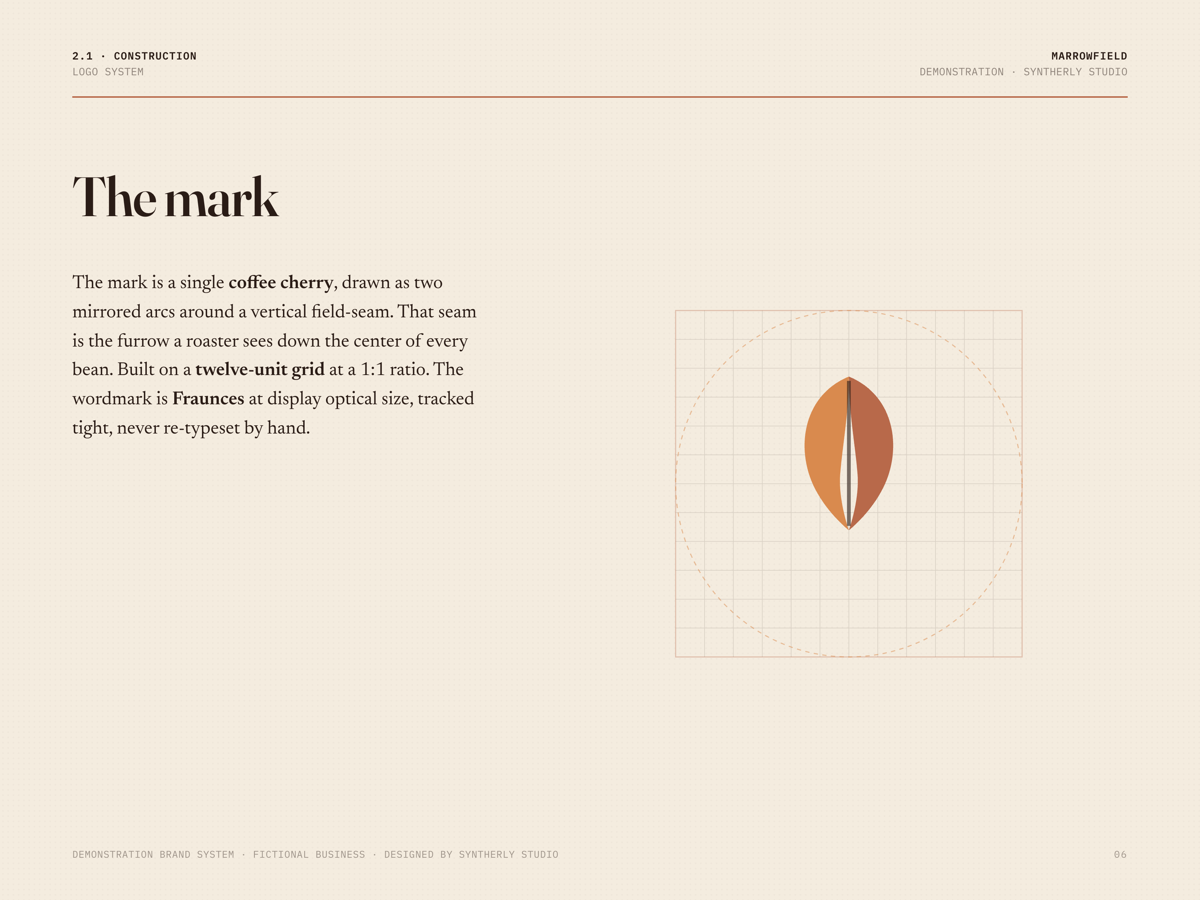 Marrowfield brand system, page 6 of 15