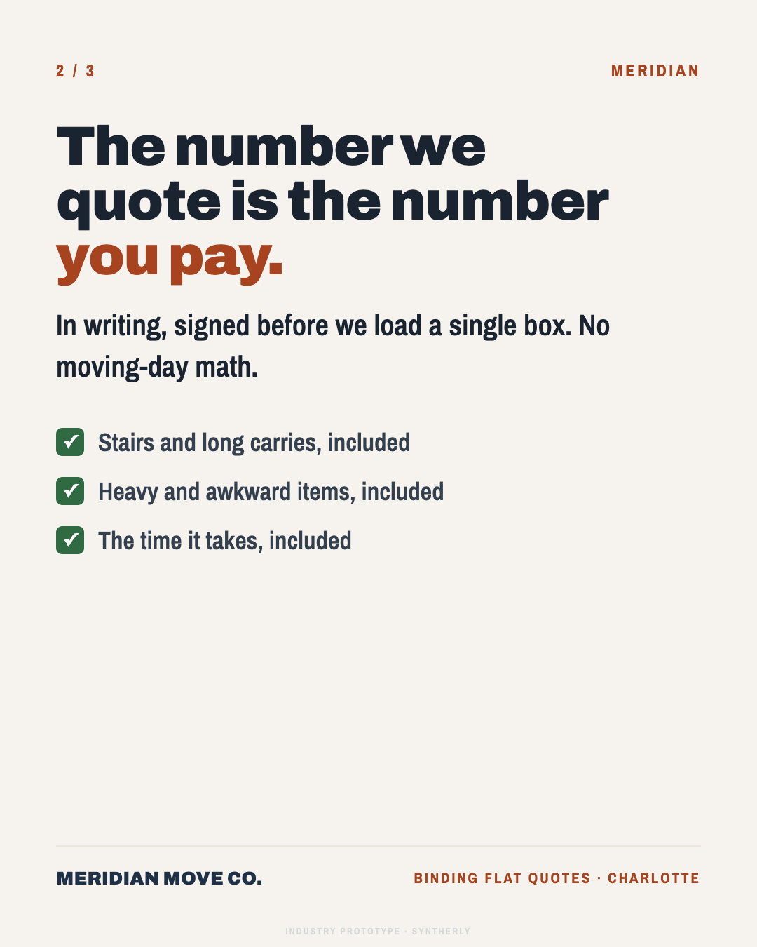 Moving company campaign, page 3 of 6
